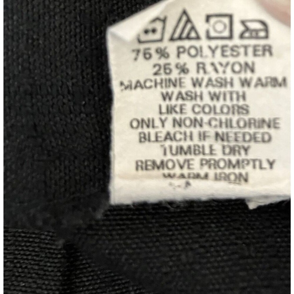 Briggs Petite Womens Pleated Black Dress Pants Size 10 - Picture 3 of 7